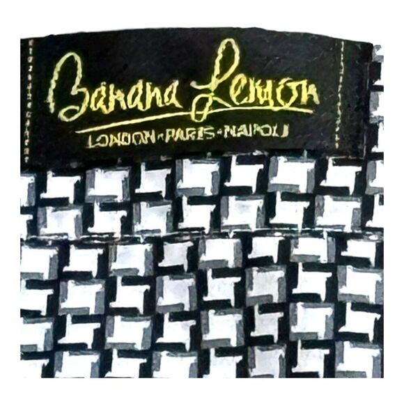 Banana Lemon Long-Sleeve Patterned Button-Up Shirt L Houndstooth Floral Paisley - Picture 5 of 6